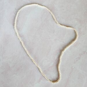 faux pearl single strand necklace costume fashion jewelry